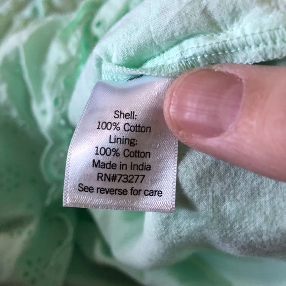 Jumping beans green cotton dress in size 7 - Picture 4 of 4